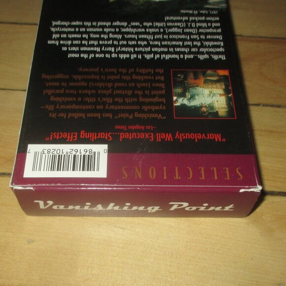 Vanishing Point (VHS, 1998, 20 the Century Fox) Barry Newman Dean Jagger - Picture 5 of 7